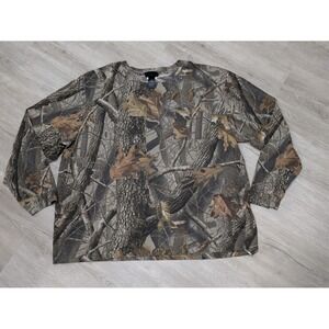 Winchester Shirt Mens 2XL Brown Realtree Hardwoods Camo Long Sleeve Hunting